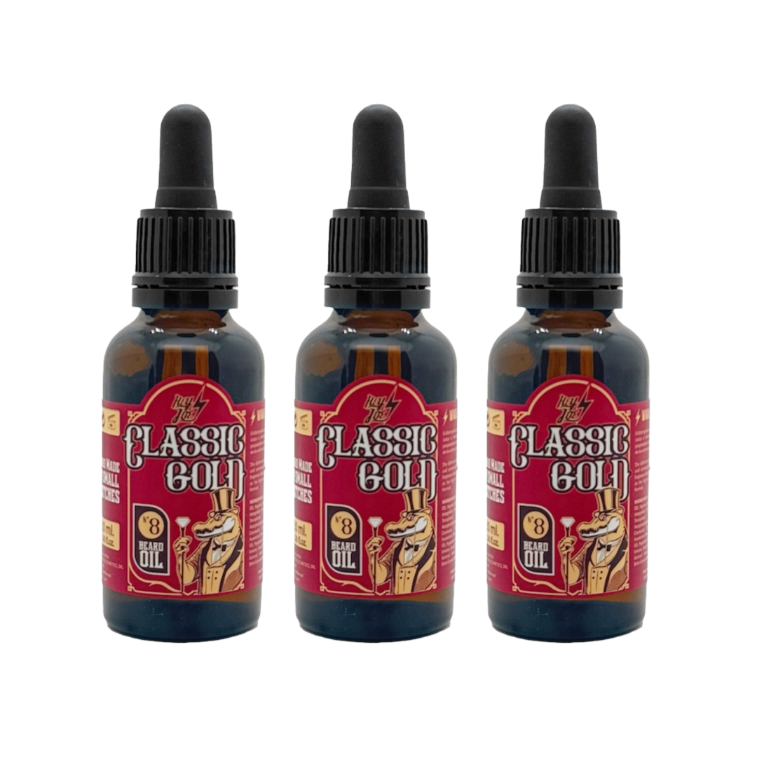 Hey Joe! Bartöl Nr.8 Classic Gold 30ml - 3 STÜCK
