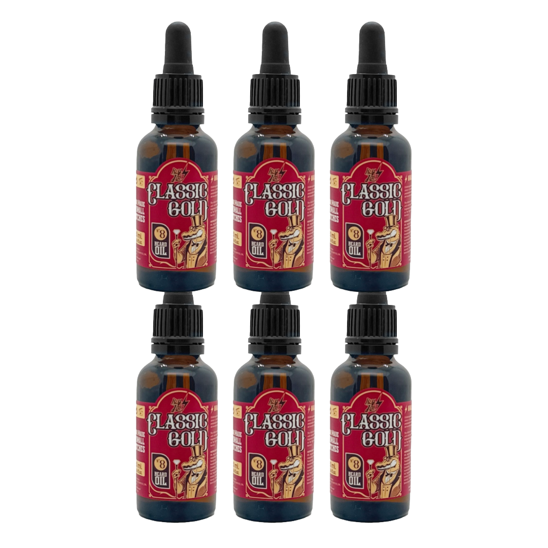Hey Joe! Bartöl Nr.8 Classic Gold 30ml - 6 STÜCK
