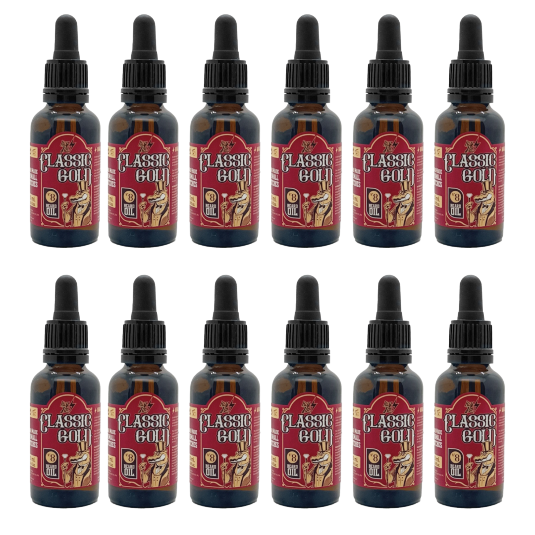 HEY JOE! Beard Oil nr8 Classic Gold 30ml - 12 PIECES