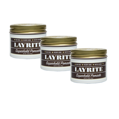 Layrite Super Hold Pomade 120g - 3 Pack