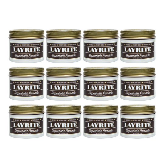 Layrite Super Hold Pomade 120g - 12 Pack