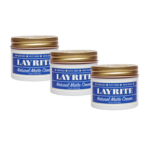 Layrite Natural Matte Cream 120g - 3 Stuks