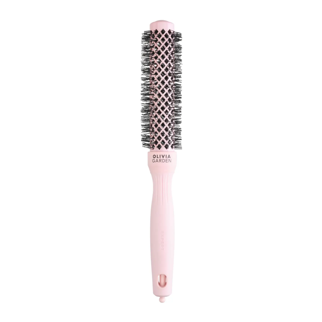 Olivia Garden Expert Blowout Speed Hair Dryer Brush - Pastel Pink 25mm