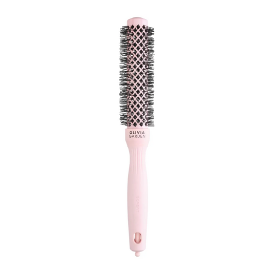 Olivia Garden Expert Blowout Speed Hair Dryer Brush - Pastel Pink 25mm