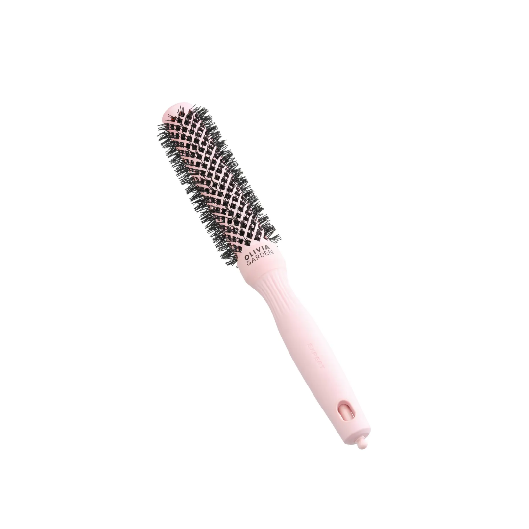 Olivia Garden Expert Blowout Speed Hair Dryer Brush - Pastel Pink 25mm