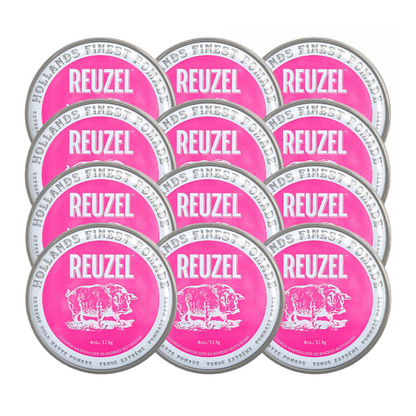Reuzel Pomade Extreme Hold Matte Pink 113g - 12 Pieces