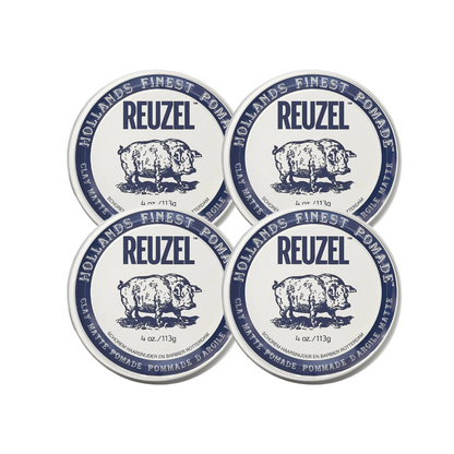 Reuzel Clay Matte Pomade 113g - 4 PIECES