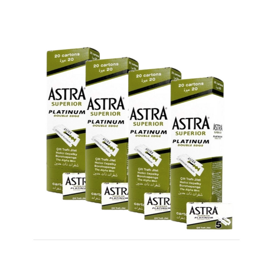 Astra Double Edge Blades 20x5 - Per 4 Packs
