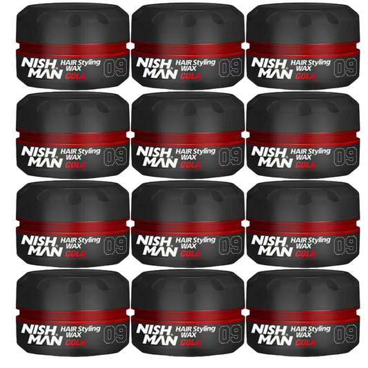 Nish Man Gel Wax 09 Cola - 150ML - 12 PIECES