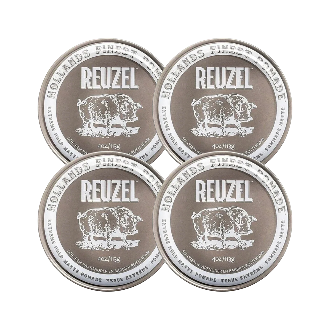 Reuzel Extreme Hold Matte Pomade 113g - 4 PIECES