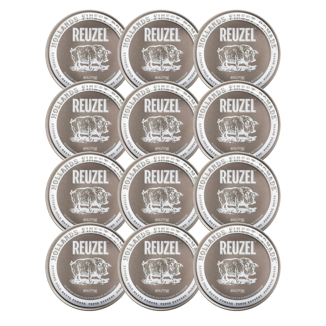 Reuzel Extreme Hold Matte Pomade 113g - 12 PIECES