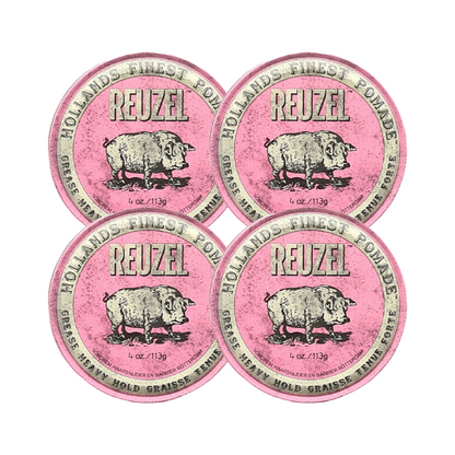 Reuzel Pomade Pink Heavy Hold 113 grams - 4 PIECES