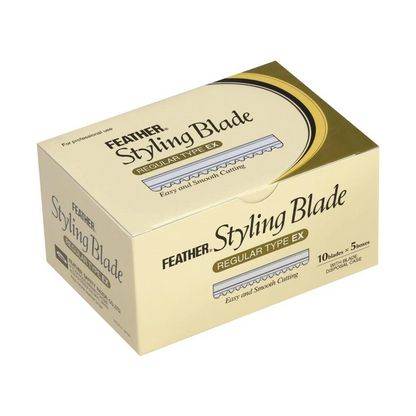 Feather Styling Blades Refill Blades 50 pieces - Per 4 Pack