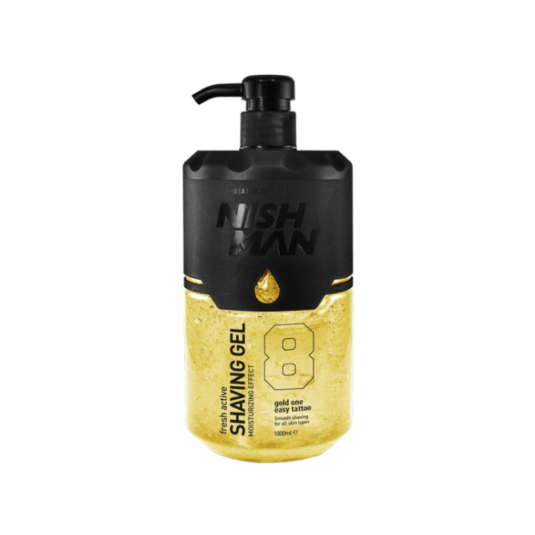 Nish Man Shaving Gel 8 Gold One 1000ml