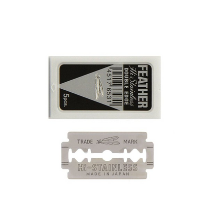 Feather Double Edge Platinum Blades 20x5 stuks. Rood