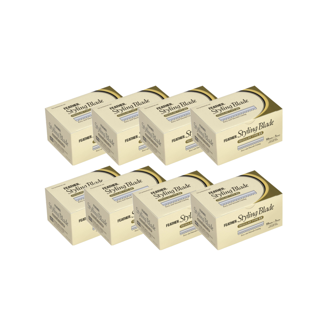 Feather Styling Blades Refill Blades 50 pieces - Per 8 Pieces