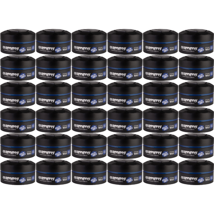 Gummy Styling Wax Hard Finish 150ml Blau - 36 Stück