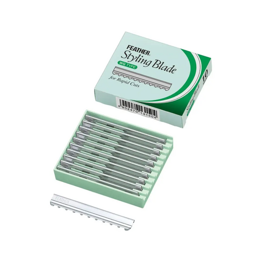 Feather Feather Styling Blades - wg type - For Rapid Cuts - 10 Pieces