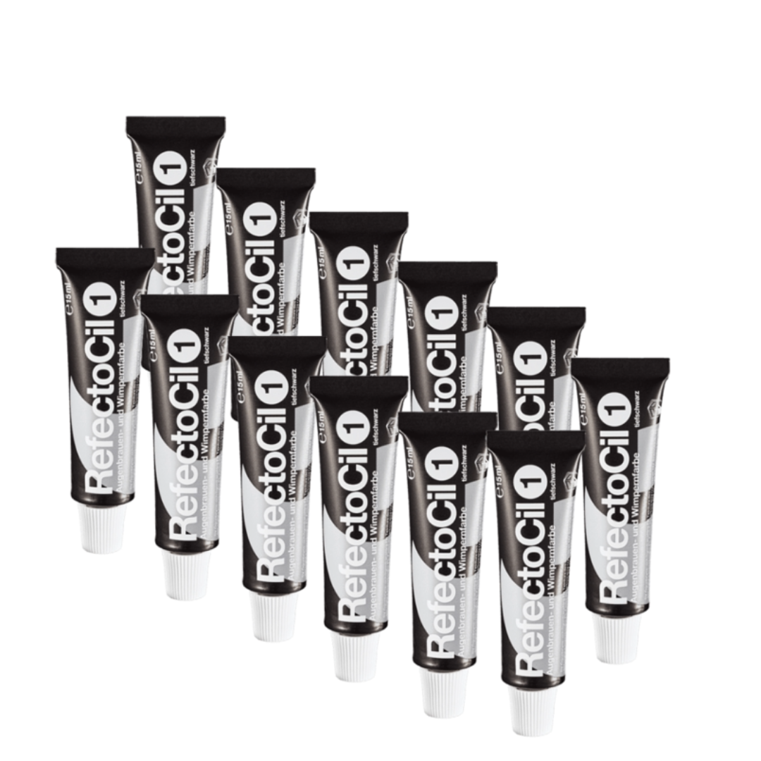 Refectocil Wimpernfarbe Nr. 1 Schwarz 12er-Pack