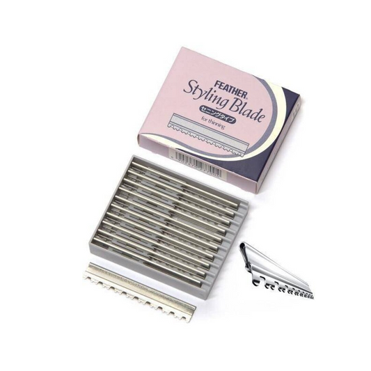 Feather Styling Blades - For Thinning - 10 Pieces
