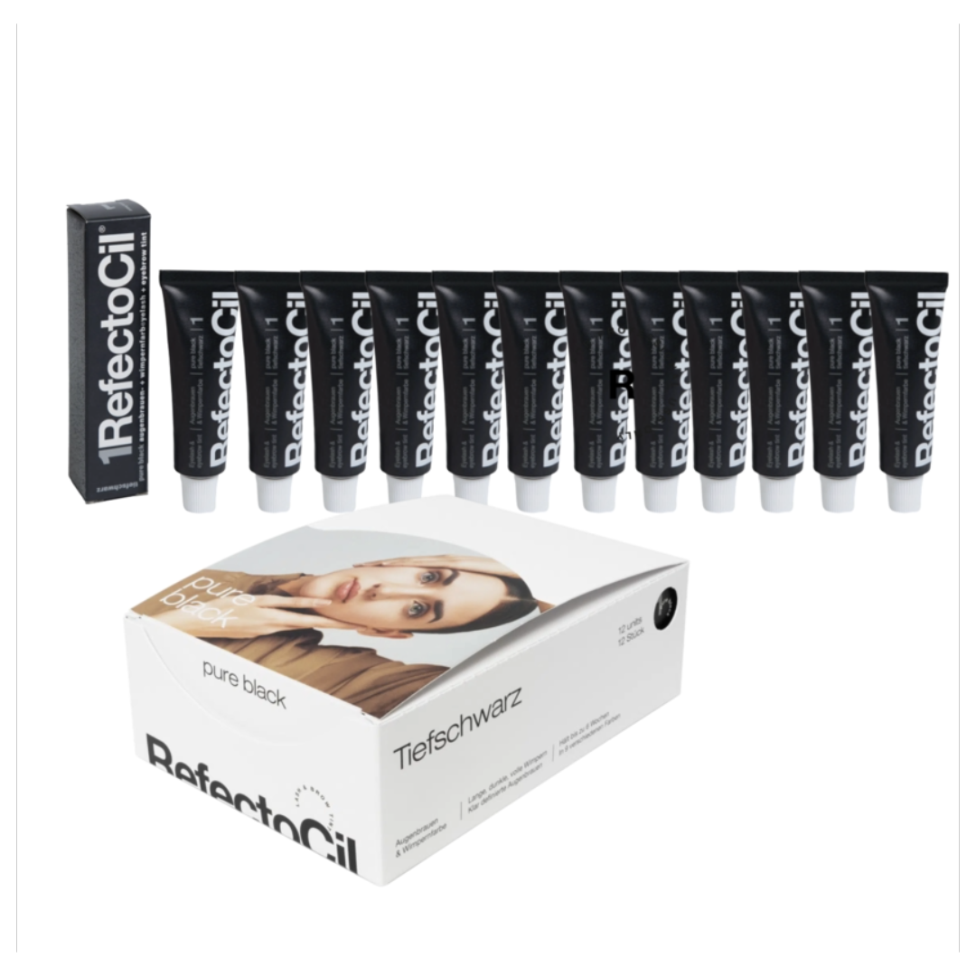 Refectocil Wimpernfarbe Nr. 1 Schwarz 12er-Pack