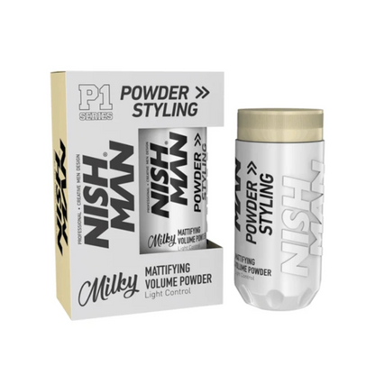 Nish Man P1 MILKY - Matterende volumepoeder met lichte controle 20Gr.
