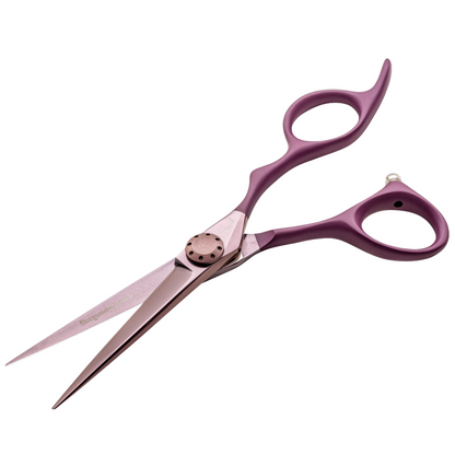 E-Kwip Burgundy Touch Hairdressing Scissors + 4 Free Hairdressing Caps