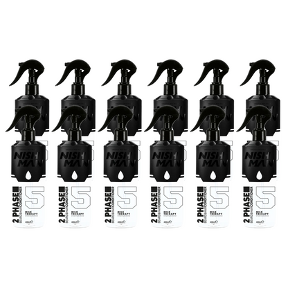 Nish Man 2-Phasen-Bart- und Haarspülung MILK THERAPY 400 ml - 12 Pack