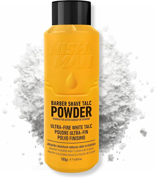 Nish Man Barber Shave Talc Powder 180g