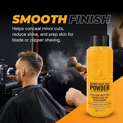 Nish Man Barber Shave Talkumpuder 180g