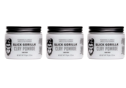 Slick Gorilla Clay Pomade 70g 3-Pack