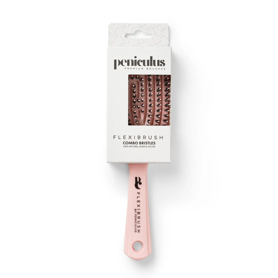 Bratt Peniculus Flexibrush Combo Bristles - Pastel Pink