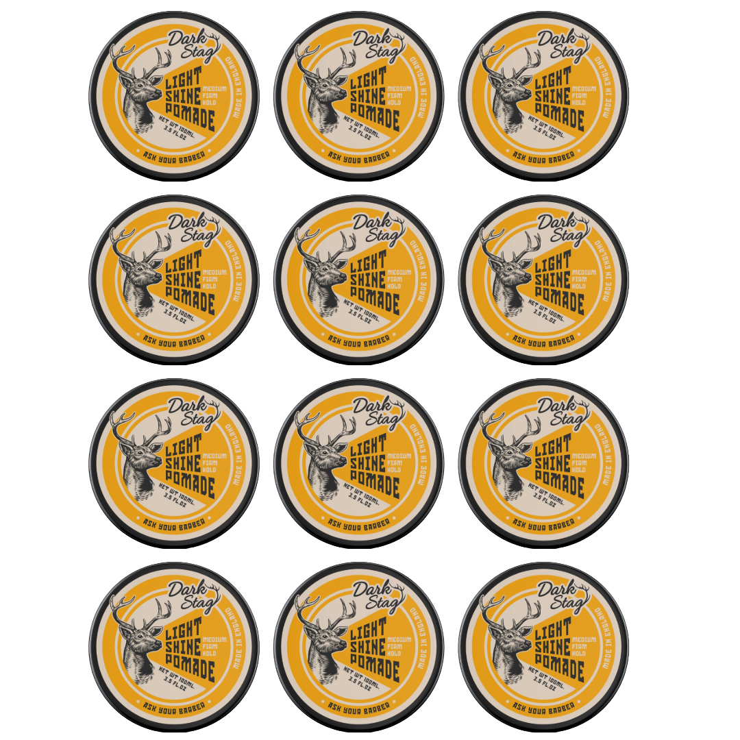 Dark Stag Light Shine Pomade 100ml - 12 Pack