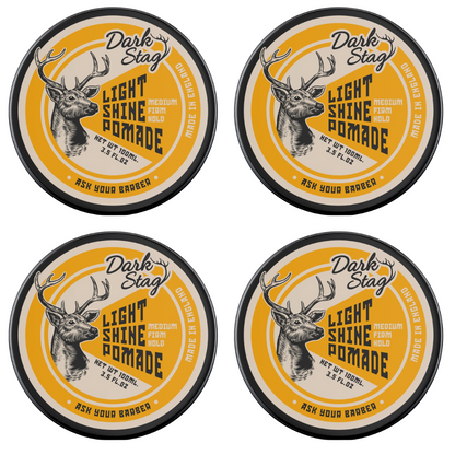 Dark Stag Light Shine Pomade 100ml - 4 Pack