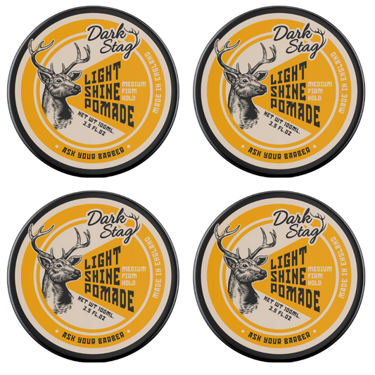 Dark Stag Light Shine Pomade 100ml - 4 Pack
