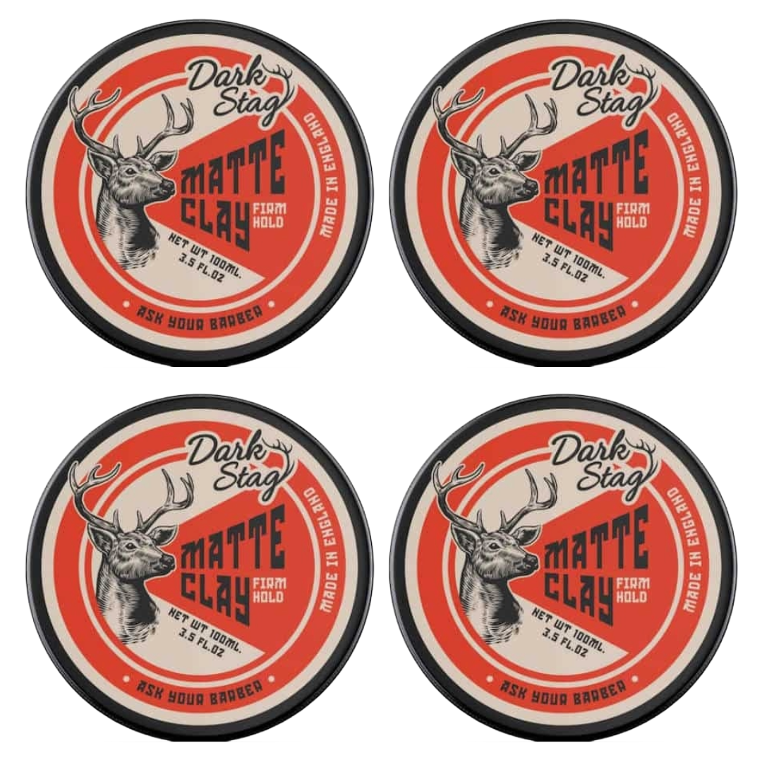 Dark Stag Matte Clay 100ml - 4 Pack
