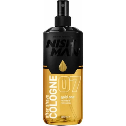 Nish Man After Shave Cologne Gold One 400ml - 3 Pack