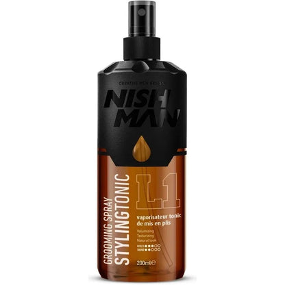 Nish Man Grooming Spray Styling Tonic 200ml - 3 Pieces