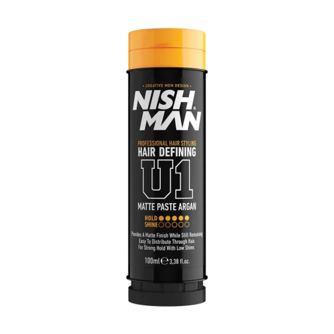 Nish Man Hair Defining Matte Paste Argan 100ml - 12 PCS