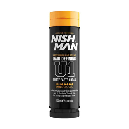 Nish Man Haardefinierende Mattpaste Argan 100 ml – 12 Stück