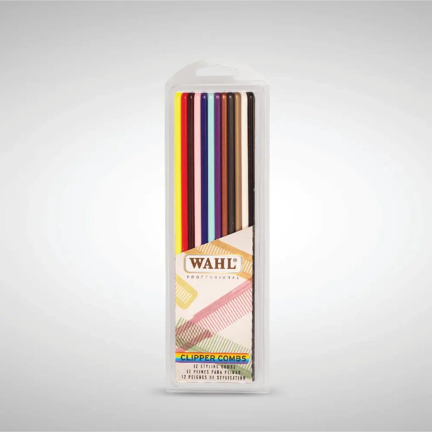Wahl Hair Clipper Combs Set Colored 12 pieces