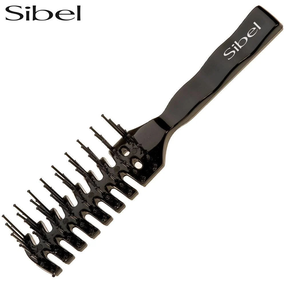 Sibel Nail Brush Croc L black