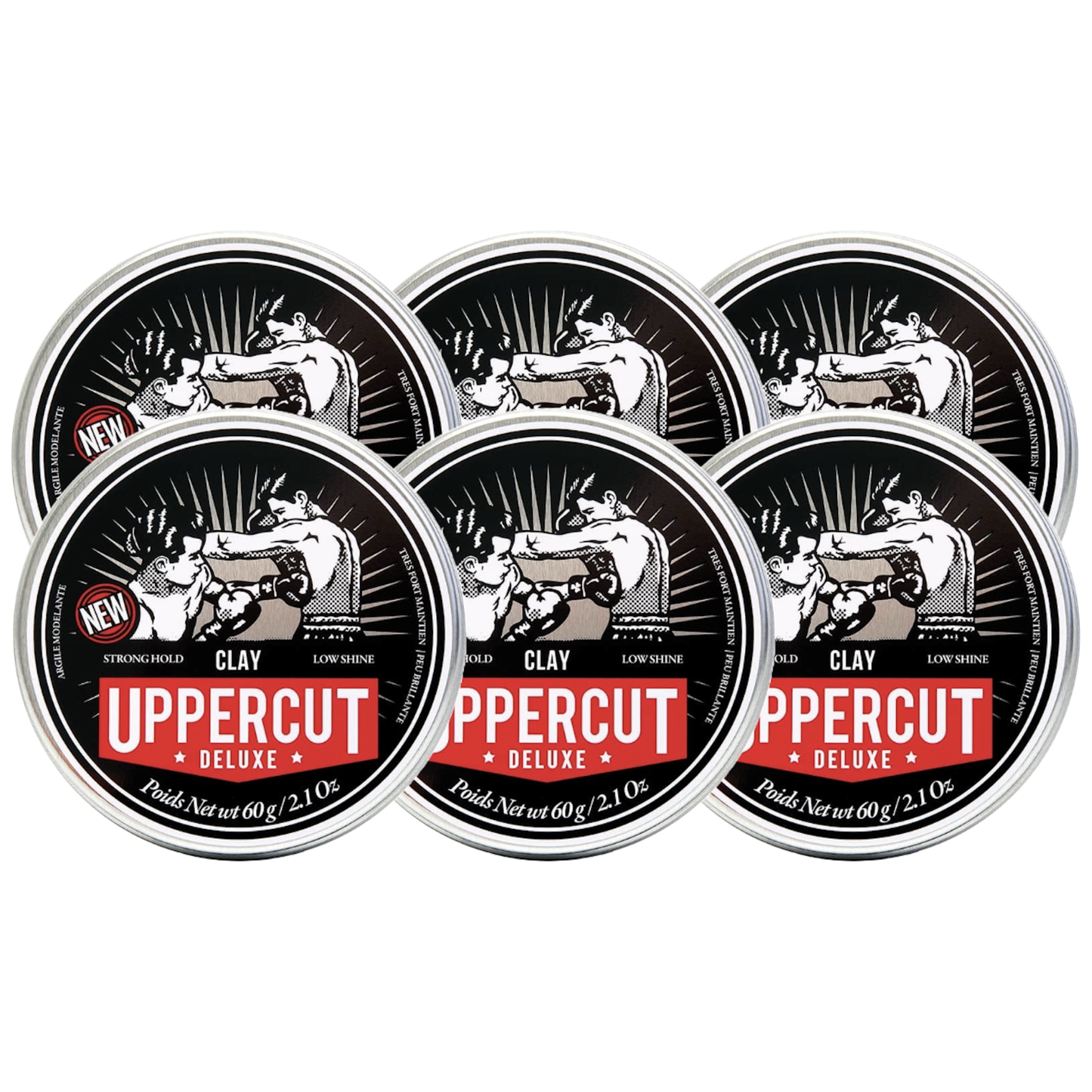 UPPERCUT DELUXE Clay 60 Gr. - 6 PIECES
