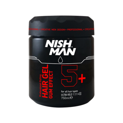 Nish Man Nish Man Hair Gel Gum Effect 5+ 750ML