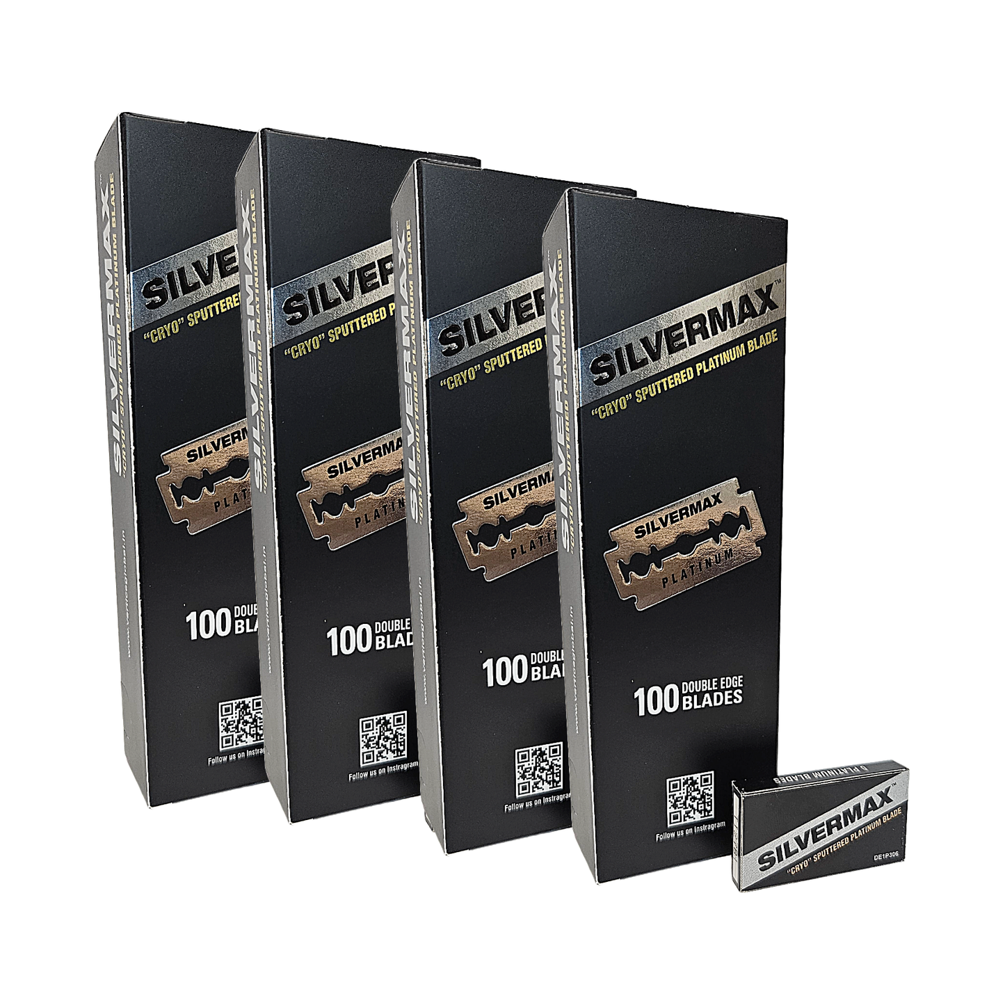 Silvermax Platinum DOUBLE EDGE Blades 4 x 100 PCS