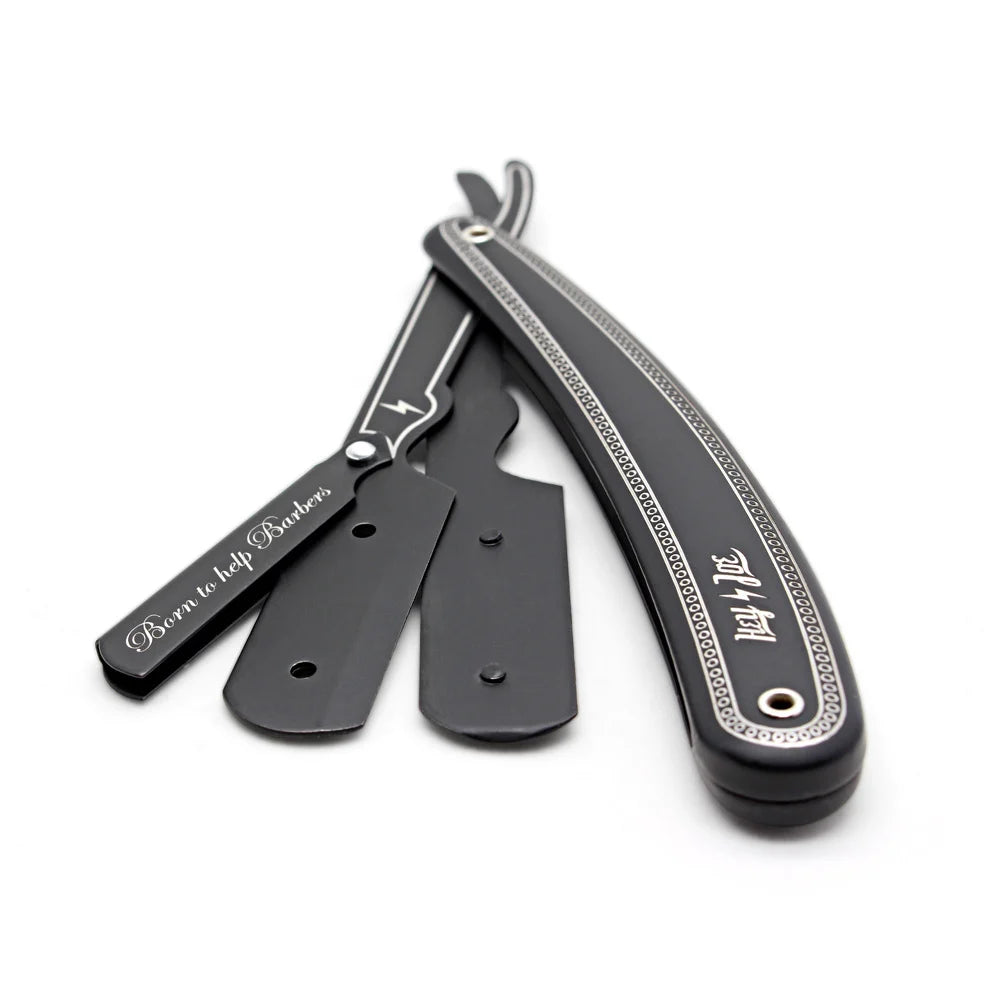 HEY JOE! Premium Styling Razor Black Carbon + Euromax Single Edge Blades
