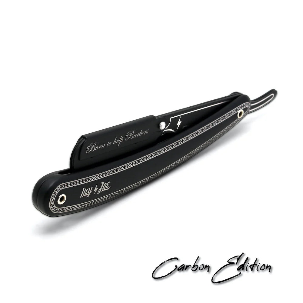 HEY JOE! Premium Styling Razor Black Carbon + Euromax Single Edge Blades