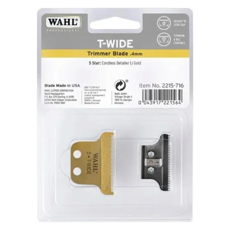 Wahl T-Wide Trimmer Blade - GOLD