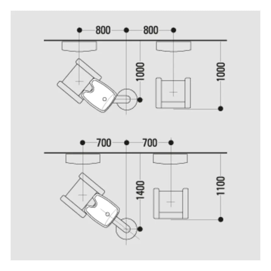 Jobst Contura Mono Swing arm washbasin (360°)