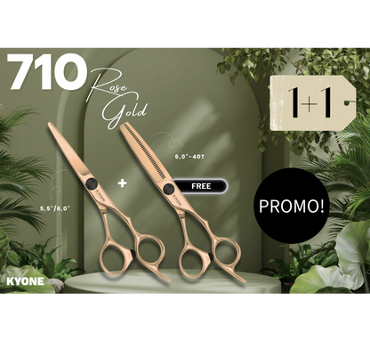 Promo! Kyone 710RG Cutting Scissors + Free 710 RGT Thinning scissors